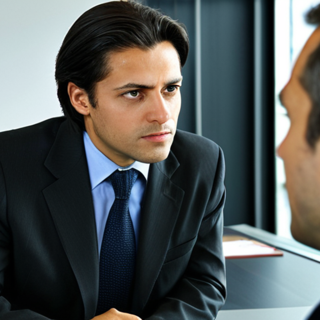 통역사 현장 에티켓 - Discretion in a Business Setting**

"A professional interpreter in a modest, dark business suit, sub...