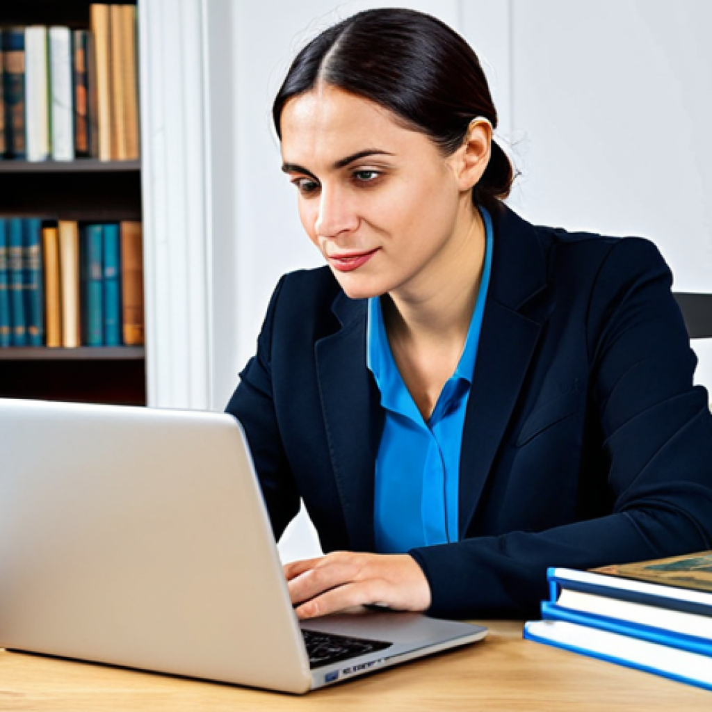 통역사 취업 지원서 작성법 - Professional Translator at Work**

"A professional translator, fully clothed in modest business atti...