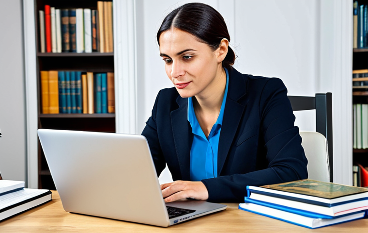 통역사 취업 지원서 작성법 - Professional Translator at Work**

"A professional translator, fully clothed in modest business atti...